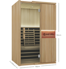 Revel Aura - 3 Person Full Spectrum Infrared Sauna Revel Saunas