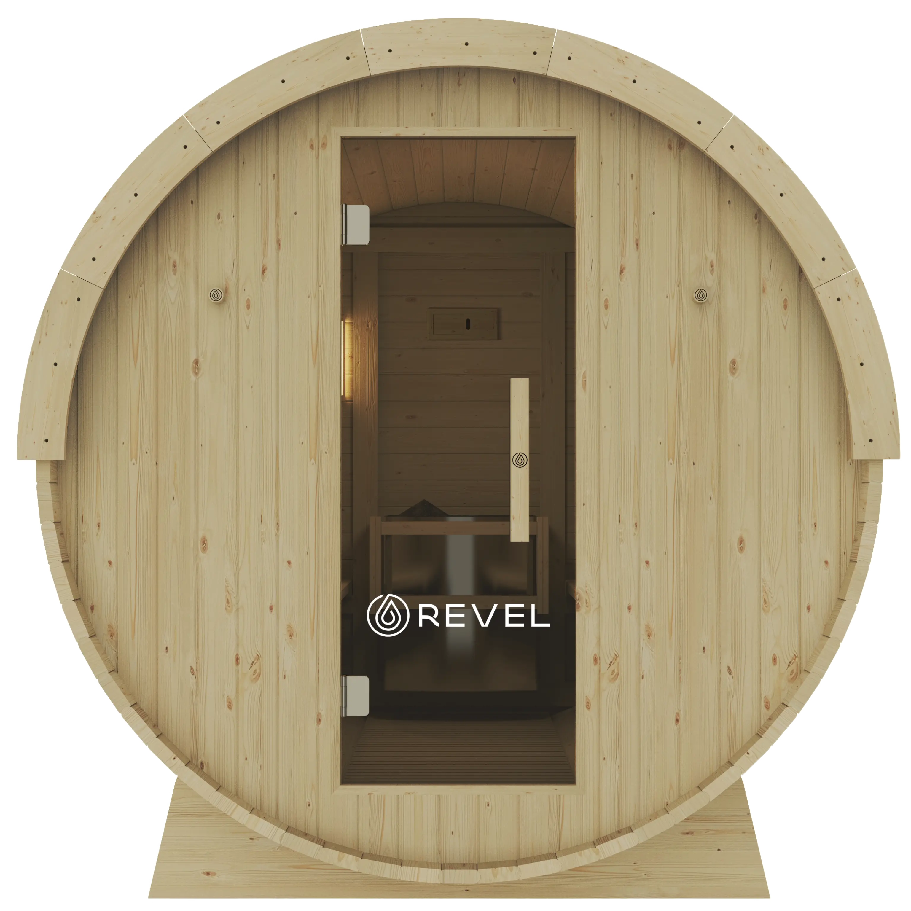 Revel Eden Pro - 8 Person Traditional Barrel Sauna Revel Saunas