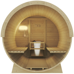 Revel Eden Pro - 8 Person Traditional Barrel Sauna Revel Saunas