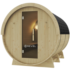 Revel Eden Pro - 8 Person Traditional Barrel Sauna Revel Saunas