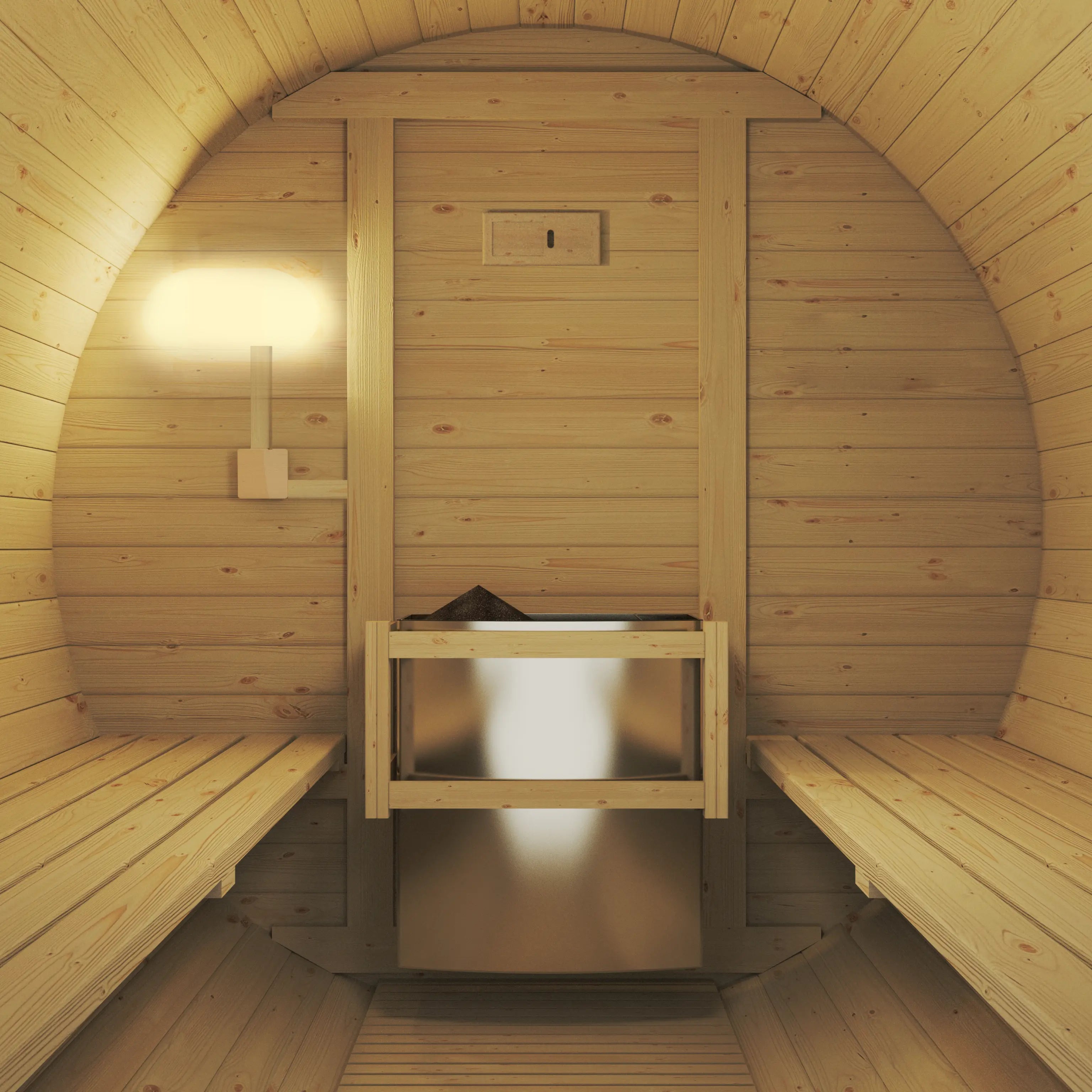 Revel Eden Pro - 8 Person Traditional Barrel Sauna Revel Saunas