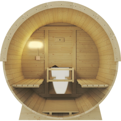 Revel Eden - 4 Person Traditional Barrel Sauna Revel Saunas