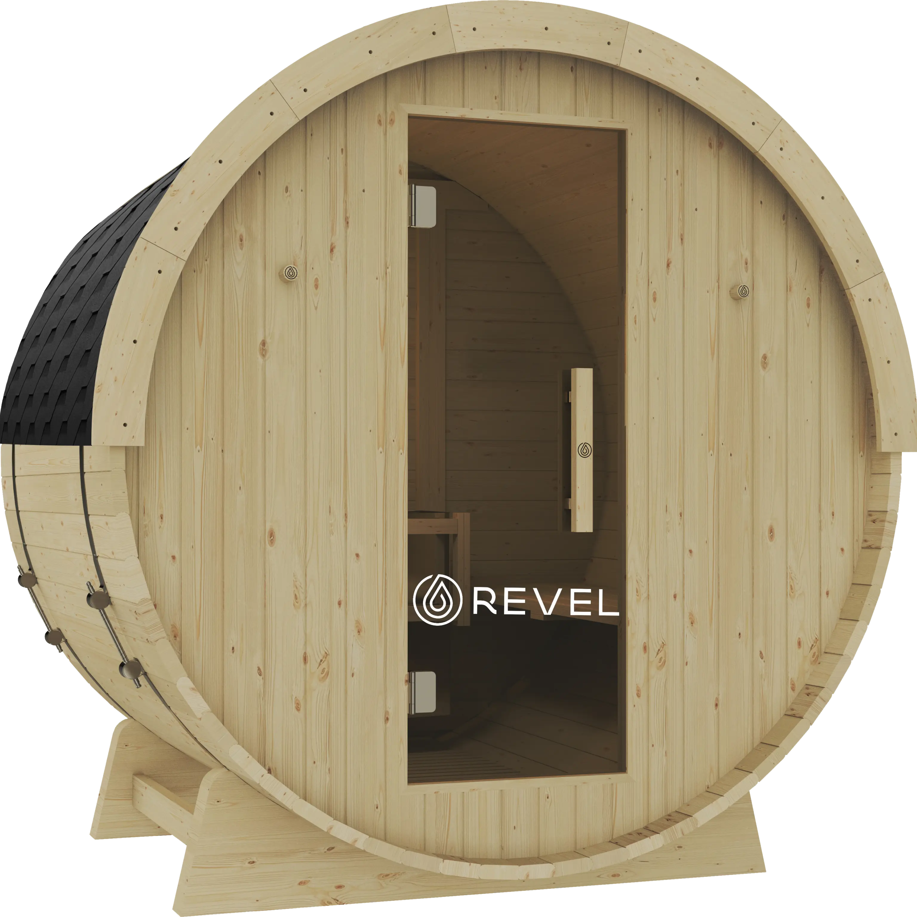 Revel Eden - 4 Person Traditional Barrel Sauna Revel Saunas