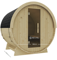 Revel Eden - 6 Person Traditional Barrel Sauna Revel Saunas