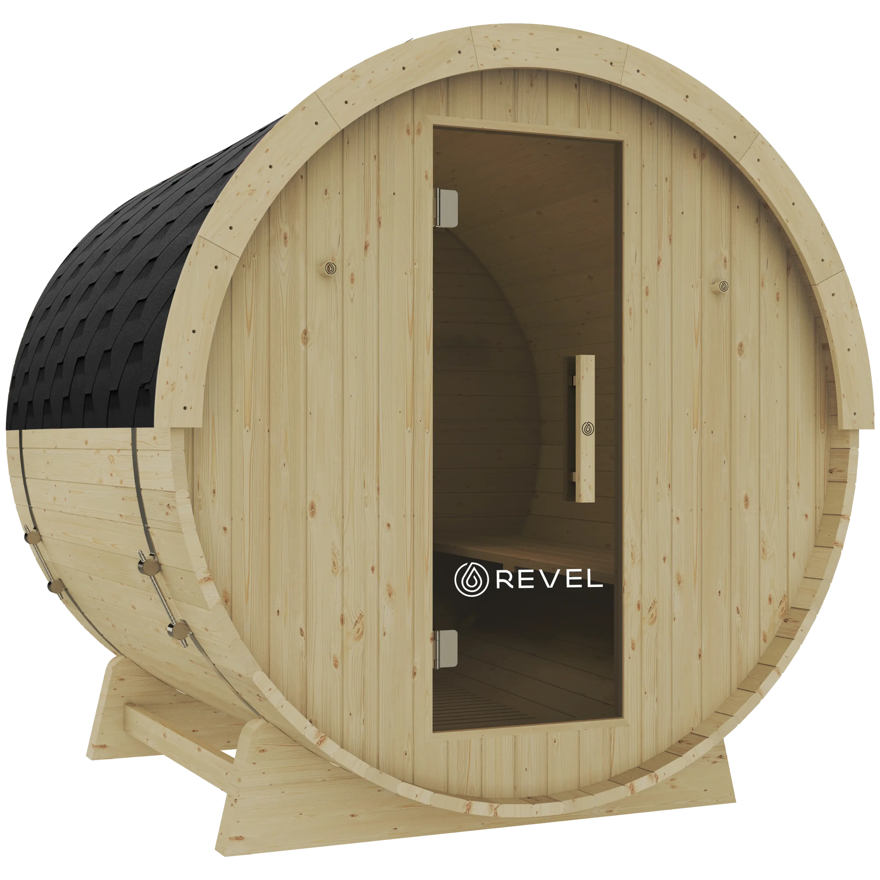 Revel Eden - 6 Person Traditional Barrel Sauna Revel Saunas