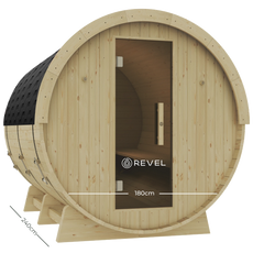 Revel Eden Pro - 8 Person Traditional Barrel Sauna Revel Saunas